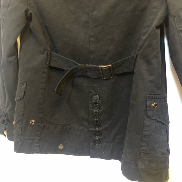 Zadig & Voltaire Vladimir Grunge Blazer Black 1758 Black perfect shape Sz XS - Picture 15 of 16